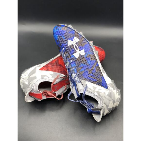 Under Armour Blur Smoke 2.0 "USA" Freedom Football Cleat (12.5) 3026341 100 - Picture 1 of 10